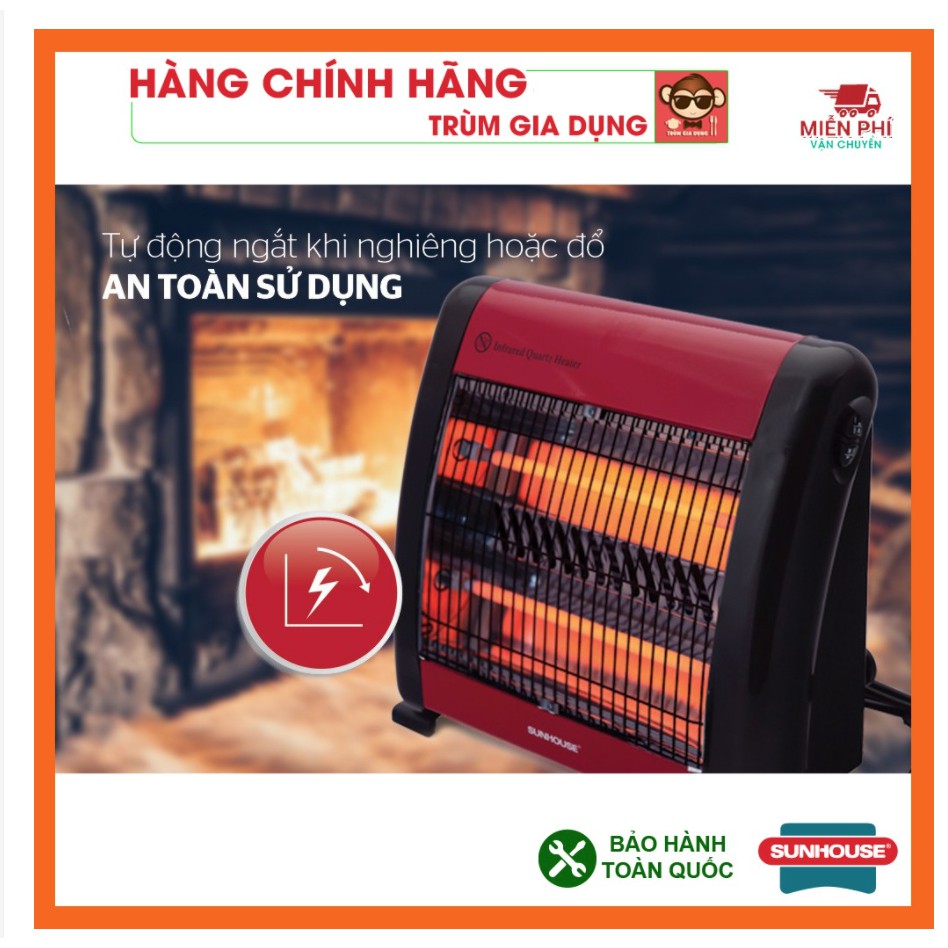 Đèn sưởi 2 bóngFREESHIPQuạt sưởi Sunhouse SHD7013- Máy sưởi sunhouse , tốc độ ấm nhanh, tỏa nhiệt đều,Nhiệt Đổ 350 ĐộC