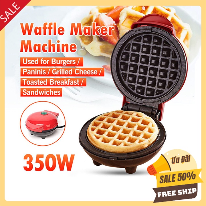 [Mã ELHADEV giảm 4% đơn 300K] Máy làm bánh tổ ong mini Sokany, Nướng bánh waffle