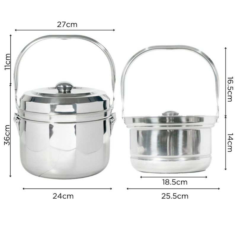 Nồi ủ inox đa chức năng Mishio / Hotek 5.4L