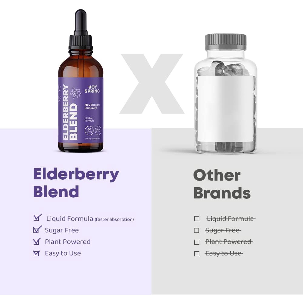 Siro Syrup Joyspring Elderberry 30ml giúp bé tăng đề kháng date 12.2025 mẫu mới nhất