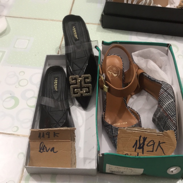 Combo cao gót, búp bê fullbox