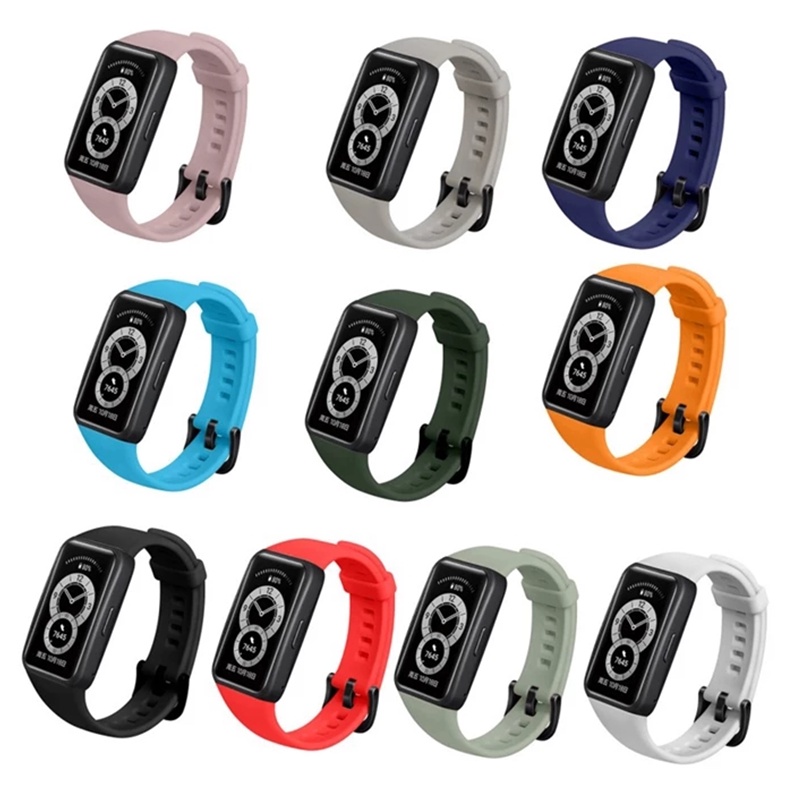 Ốp Silicone + TPU BảO Vệ MàN HìNh Cho ĐồNg Hồ Huawei Band 7 6