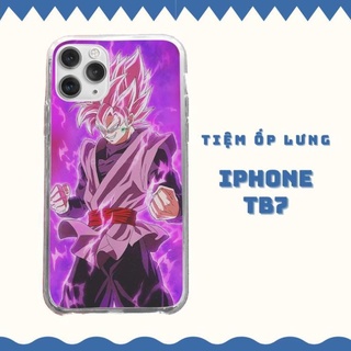 Ốp Lưng Black Goku Super Saiyan  vận công hiển thánh cho Iphone 5 6 7 8 Plus 11 12 Pro Max X Xr GOKPOD00063