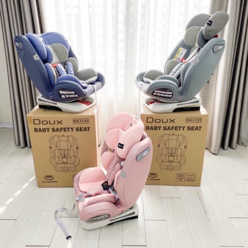 Ghế Ngồi Ô Tô Trẻ Em Doux DX-1131 Quay 360 Độ Isofix