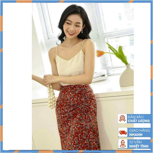 Áo hai dây nữ lụa đẹp cao cấp cổ tim mặc trong vest, sơ mi, phom áo đẹp chất lụa mát mịn không nhăn