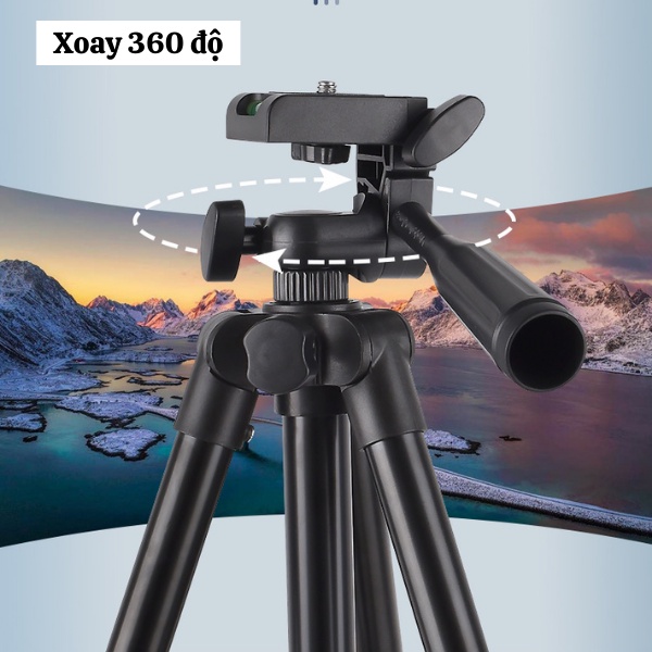 Tripod Điện Thoại Chụp Ảnh Quay Video Livestream Du Lịch Tiện Lợi - Gậy Chụp Hình Tự Sướng 3 Chân Chống Rung