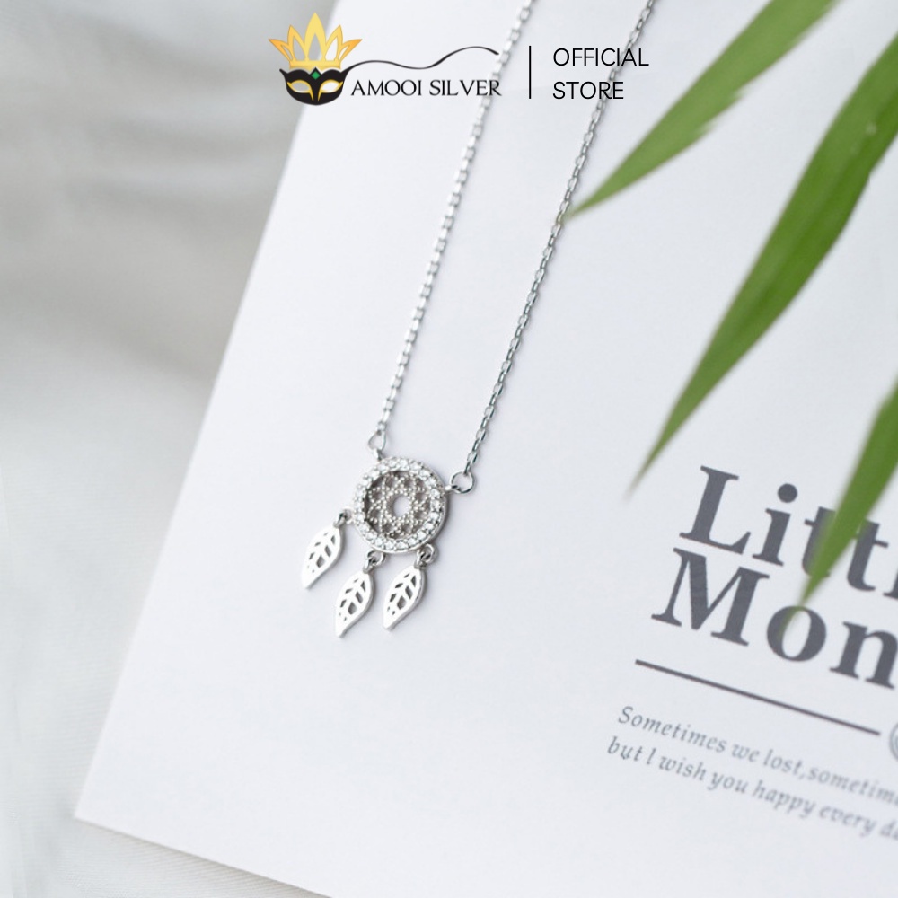 Dây Chuyền Bạc S925 Dream Catcher Đính Đá Lấp Lánh - Amooi Silver AD49