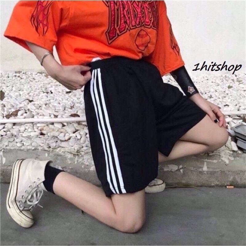Quần đùi nam nữ 3 sọc dáng unisex, hàng loại 1 chất dày mịn, quần short thể thao mùa hè năng động.