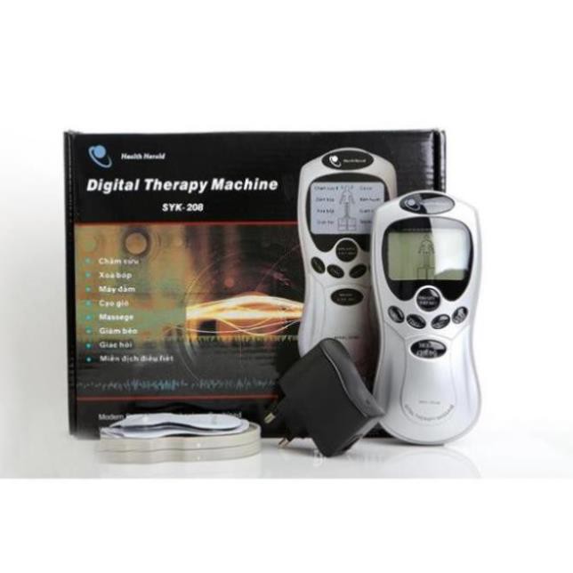 ✅ [BH 6 THÁNG] Máy Massage Dán Xung Điện 4 Miếng Dán Digital Therapy Machine SYK-208 (Mát xa, Massa) - VT0089