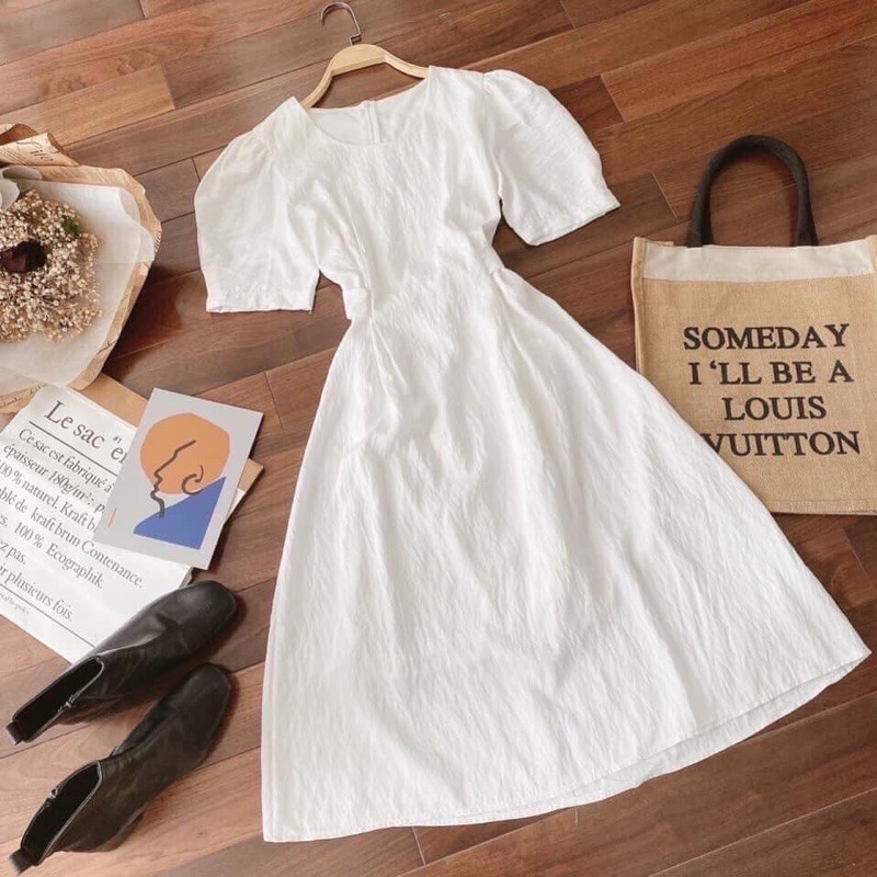 VÁY TRẮNG DÁNG DÀI VINTAGE SIÊU PHẨM SỐNG ẢO⚡️👉Ở ĐÂU RẺ HƠN-SHOPEE HOÀN TIỀN👈⚡️ĐẦM CHỤP HÌNH ĐI DU LỊCH HOT NHẤT 2021 | BigBuy360 - bigbuy360.vn