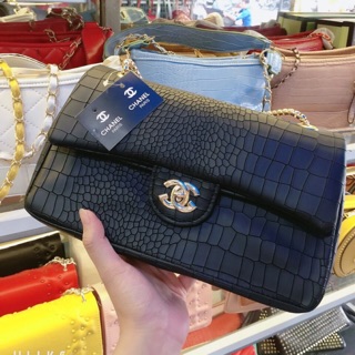 Túi đeo chéo classic hai nắp da rắn