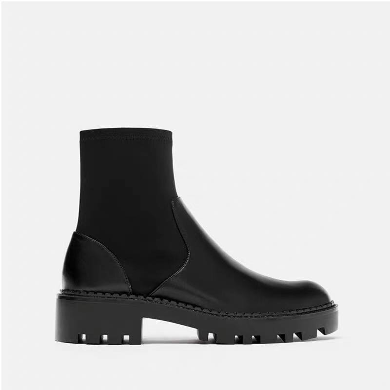 Boots cổ chun đế thô