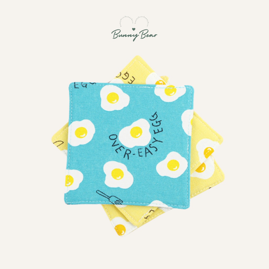 Lót ly vải in hình xinh xắn | Bunny Bear