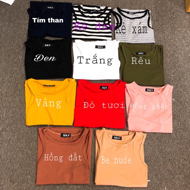 Áo ba lỗ ngược chất cotton