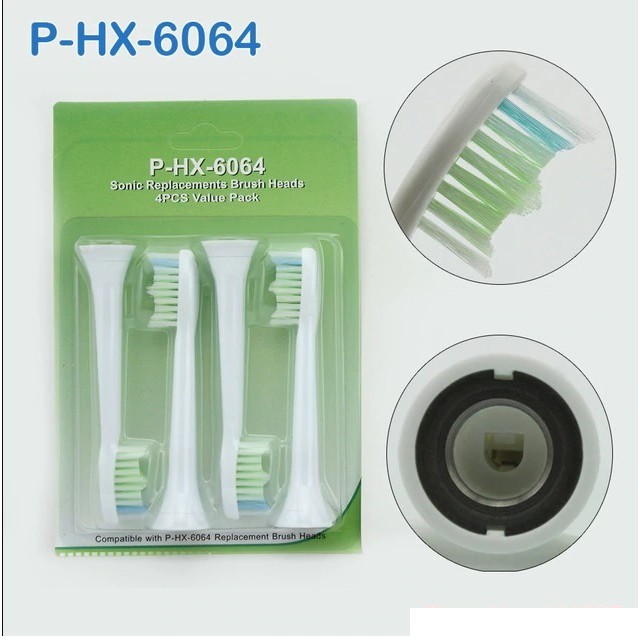 Bộ 4 đầu bàn chải đánh răng điện thay thế cho Philips Sonicare