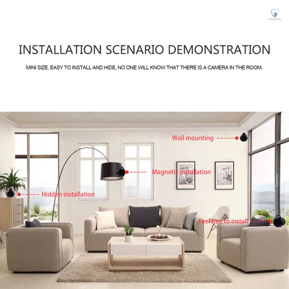 Camera an ninh mini có hồng ngoại 1080P cho điện thoại
 | BigBuy360 - bigbuy360.vn