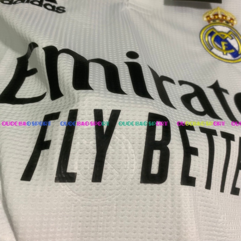 Bộ áo bóng đá Real Marid trắng sân nhà mùa 2022-2023