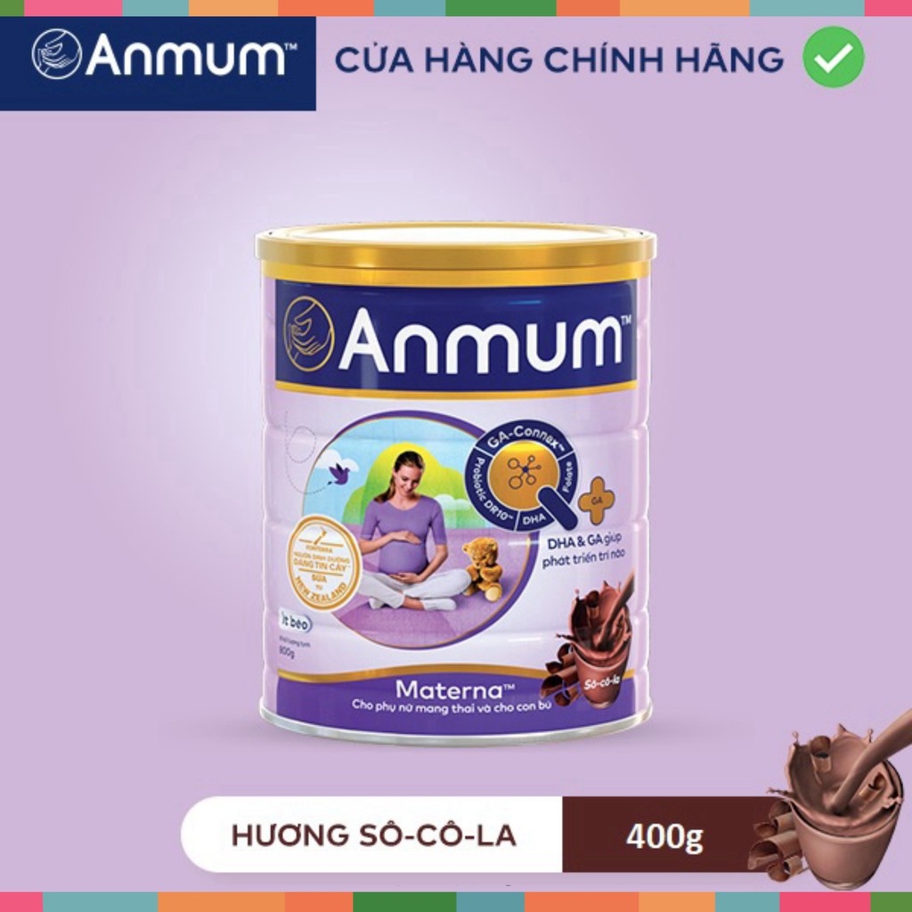 Sữa Bột Anmum Materna Hương Vani/Chocolate 400g