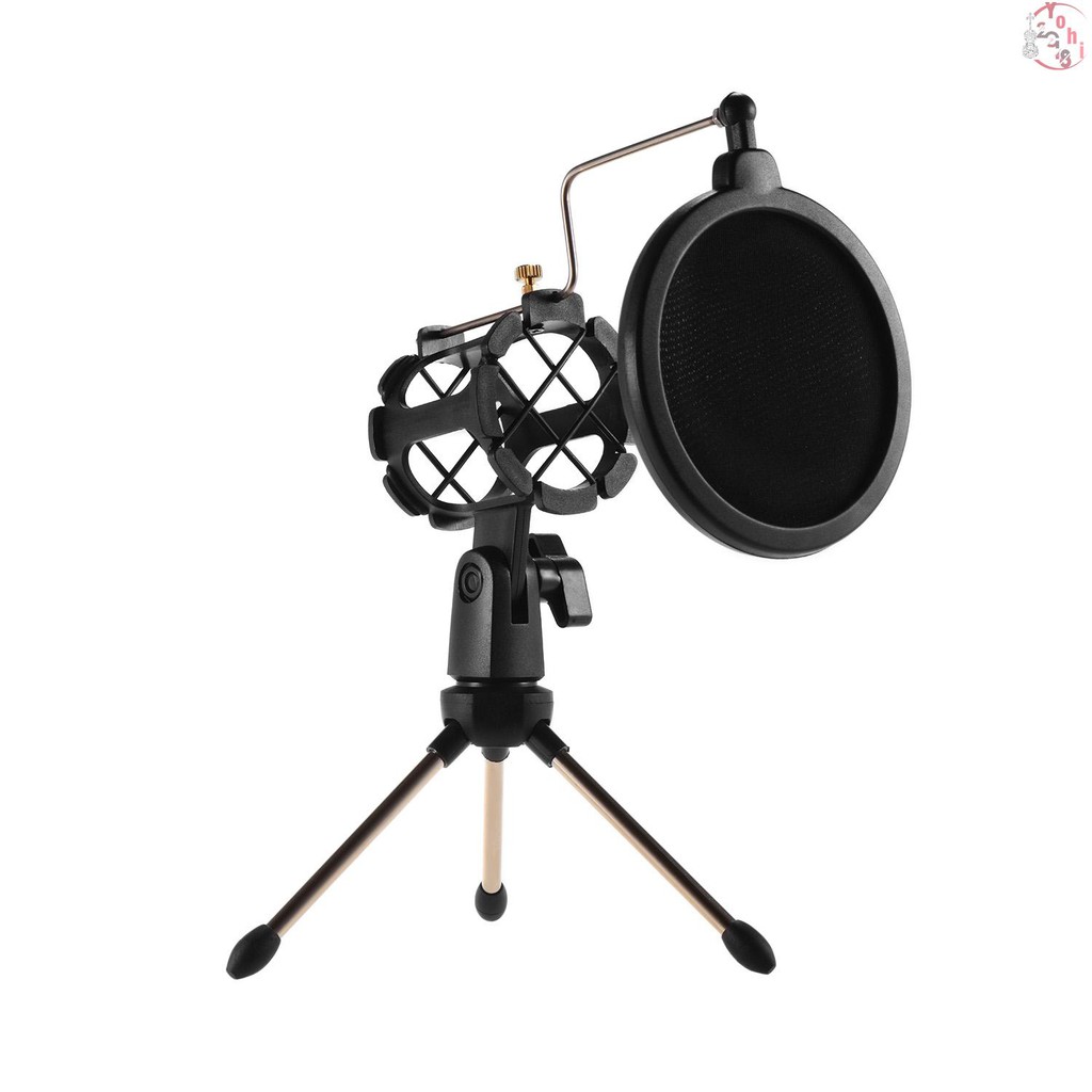 Bộ Micro Mini Để Bàn Kèm Giá Đỡ Và Đồ Lọc Chuyên Dụng