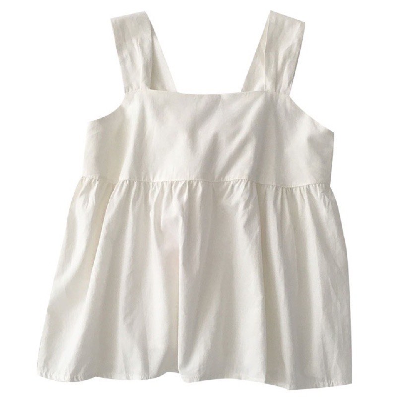 Áo 2 dây babydol bản to thắt nơ sau (chất đũi mềm hàng bán shop)