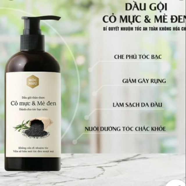 Dầu gội thảo dược cỏ mực và mè đen 300ml_ Việt Nam
