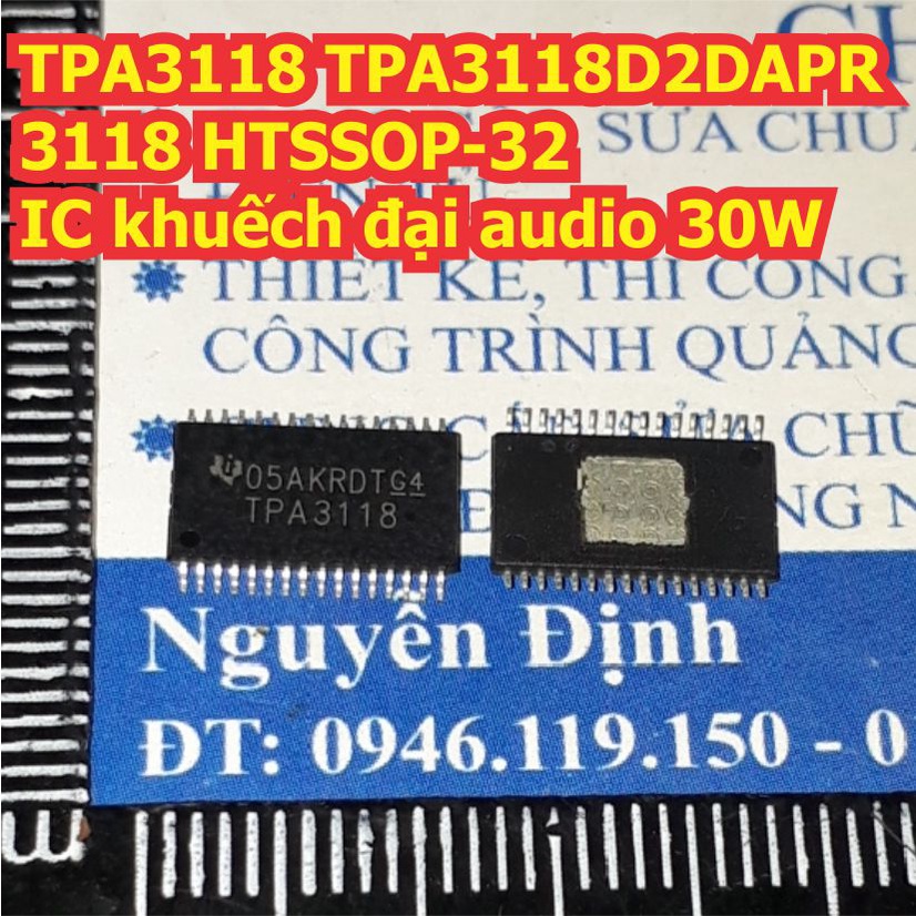 TPA3118 TPA3118D2DAPR 3118 HTSSOP-32 IC khuếch đại audio 30W