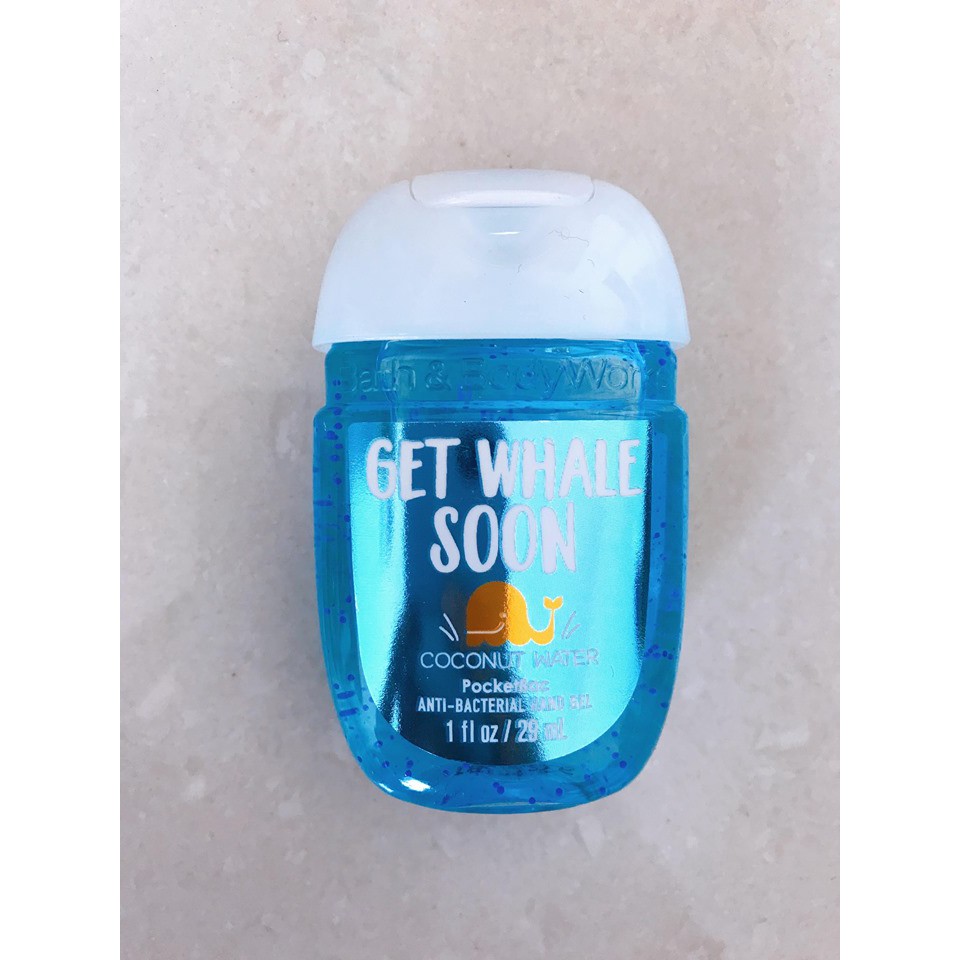 Gel Rửa Tay Khô Bath &amp; Body Works PocketBac Sanitizers Get Whale Soon coconut water (29ml)