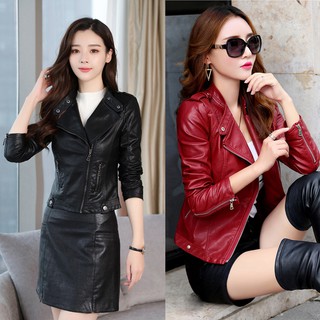 Áo Khoác Da Nữ Giả Vest