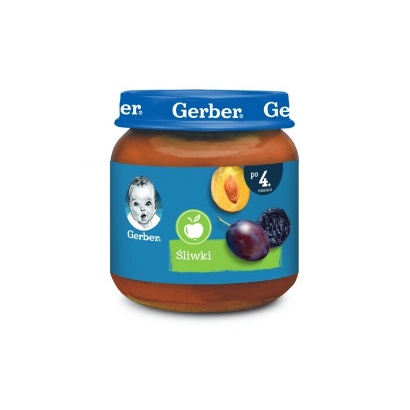 Mận đen nghiền Gerber Nga 125g cho bé từ 5 tháng - Date 6/2024 - Sweet Baby House