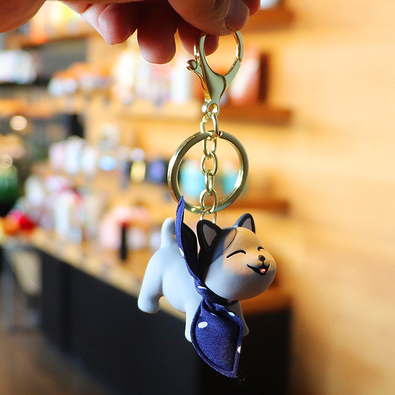 Móc Khóa Mèo Quàng Khăn Treo Túi