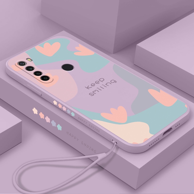 Ốp Điện Thoại Silicon Viền Thẳng Có Dây Đeo Cho realme 5 5i 6 6i 5 pro 6 pro c3