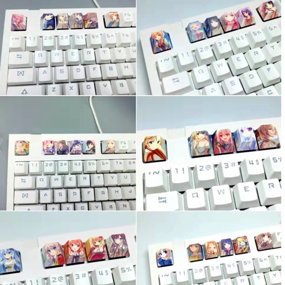 1 Nút Bàn Phím PBT Hình Anime Dễ Thương Cho Bàn Phím Cơ cherry mx kaih