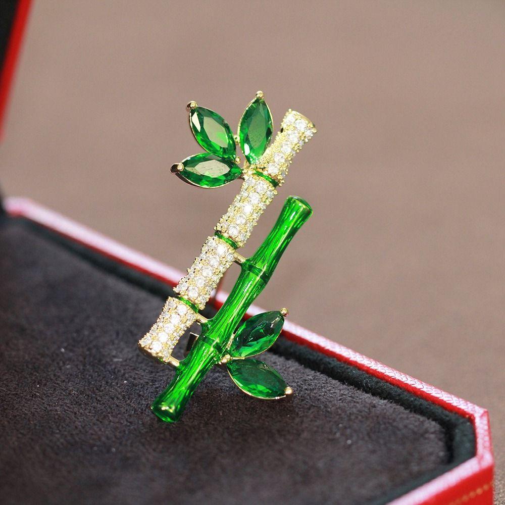 Ghim Cài Áo Hình Lá Tráng Men Phong Cách Hanfu Cổ Điển Thanh Lịch Cho Nữ|Ghim Cài Cổ Áo Thiết Kế Dễ Thương