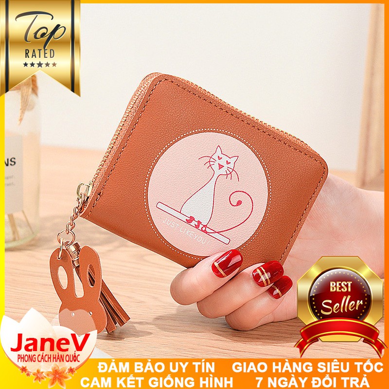 [8 MÀU] Ví Nữ Mini Ngắn Cầm Tay Dễ Thương Nữ Tính Hàn Quốc TVNN237 | BigBuy360 - bigbuy360.vn