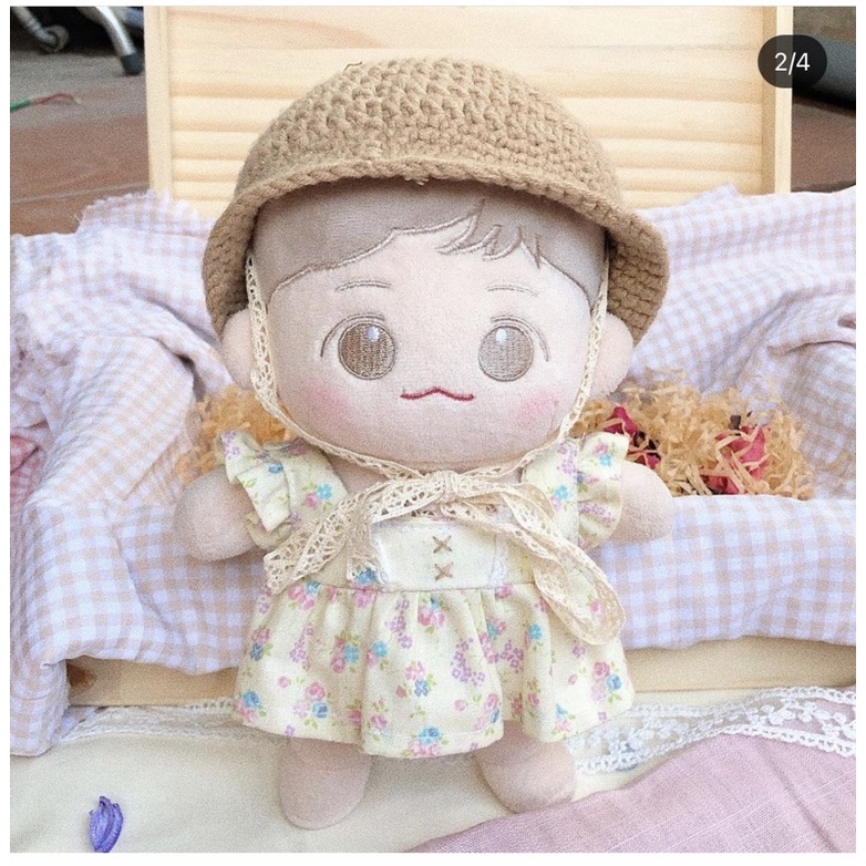 Mũ cột dây ren cho doll 10,15,20cm