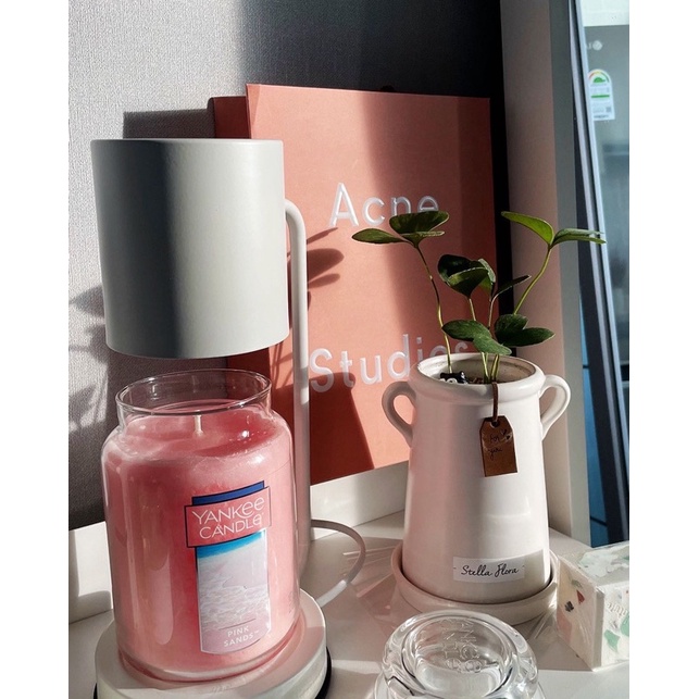 Đèn đốt nến thơm Mono hình trụ - Phong cách Hàn Quốc vừa nến Yankee size L