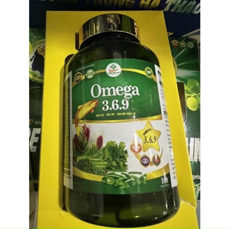 Diệp lục cần Tây Omega 369 Chai 100 viên