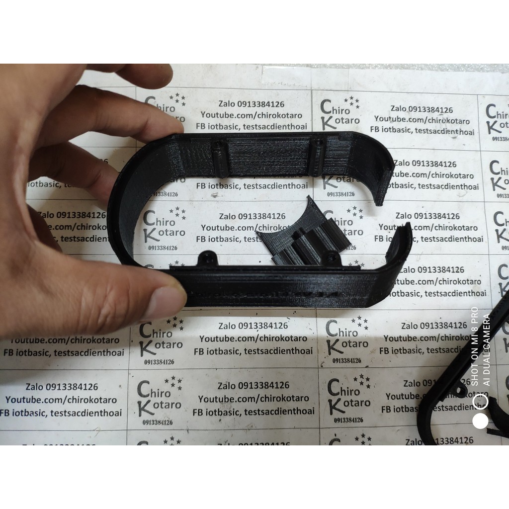 Miếng chèn tăng chiều cao hộp pin cài Black Decker 14.4V NiCD, NiMH zin lên 4S2P và 4S3P