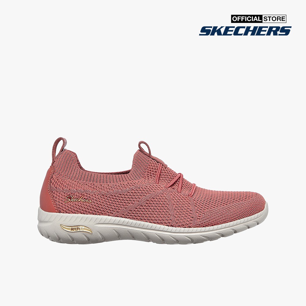 SKECHERS - Giày slip on nữ phối dây thắt Arch Fit Flex 100285-ROS