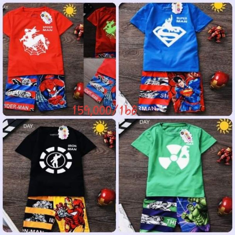 BỘ QUẦN ÁO LỬNG SIÊU NHÂN ANH HÙNG DẠ QUANG SAMKIDS