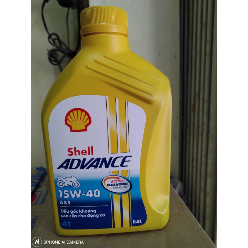 Dầu nhớt xe máy Shell Advance AX5 15w40 (800ml)