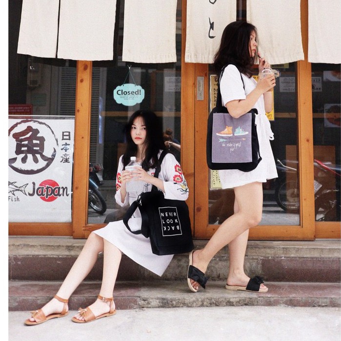 Túi Đeo Chéo và Tote 2 trong 1 Cao Cấp Shop tự chọn mẫu ngẫu nhiên Local Brand Mi Midori