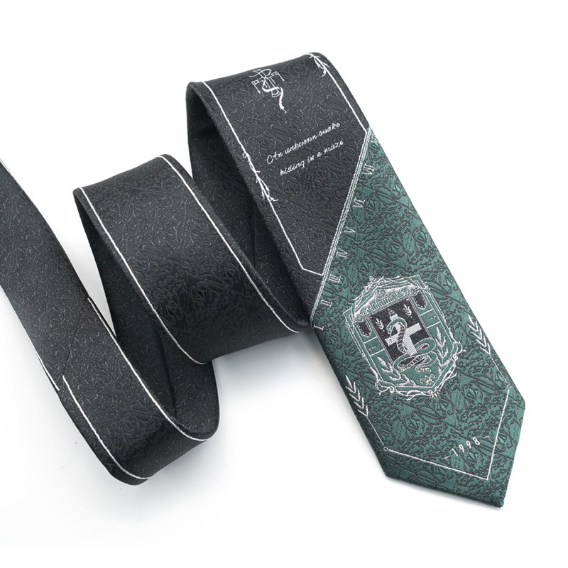 Cà vạt, nơ họa tiết Slytherin Harry Porter brand Pooting Bear JK DK - Update loại mới