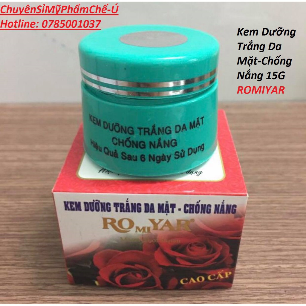 Kem Dưỡng Trắng Da Mặt-Chống Nắng 15G Romiyar