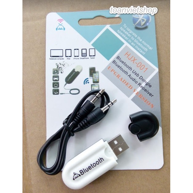 USB bluetooth 5.0 - HJX001, biến thiết bị thông thường thành thiết bị bluetooth, full hộp