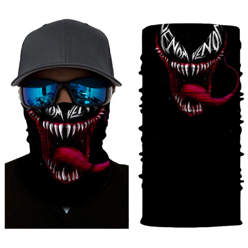 Wmmb Băng Đô Dạng Ống Che Mặt Và Cổ Chống Gió Chống Nắng In Hình Chú Hề Đáng Sợ Liền Mạch Ma Thuậ