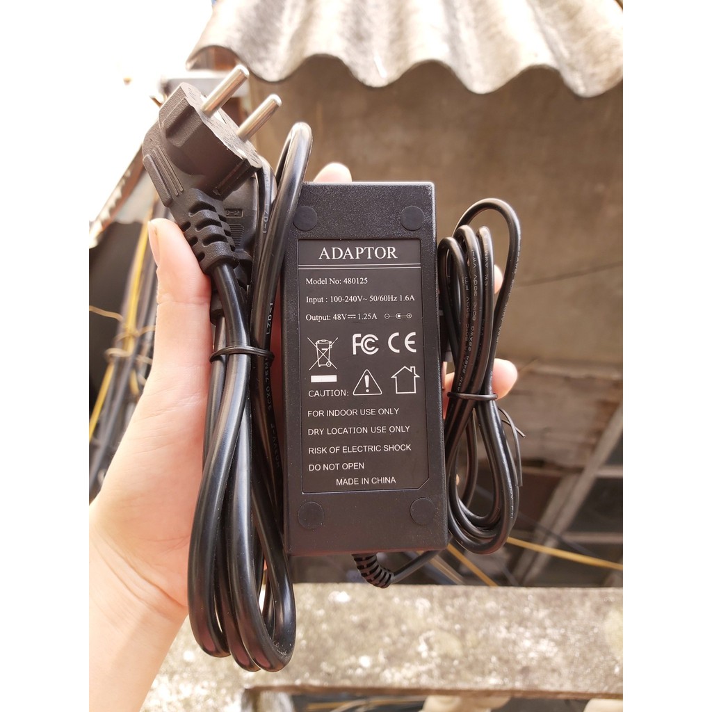 adapter 48v 1.25a cho đầu ghi cameha dahua