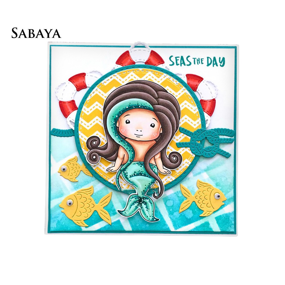 Khuôn Cắt Giấy Bằng Kim Loại Hình Cá Trang Trí Sổ Tay