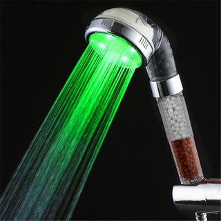 Vòi Sen Tăng Áp Công Nghệ Nano Loại To Có LED Thay Đổi Liên Tục Loại Tốt
