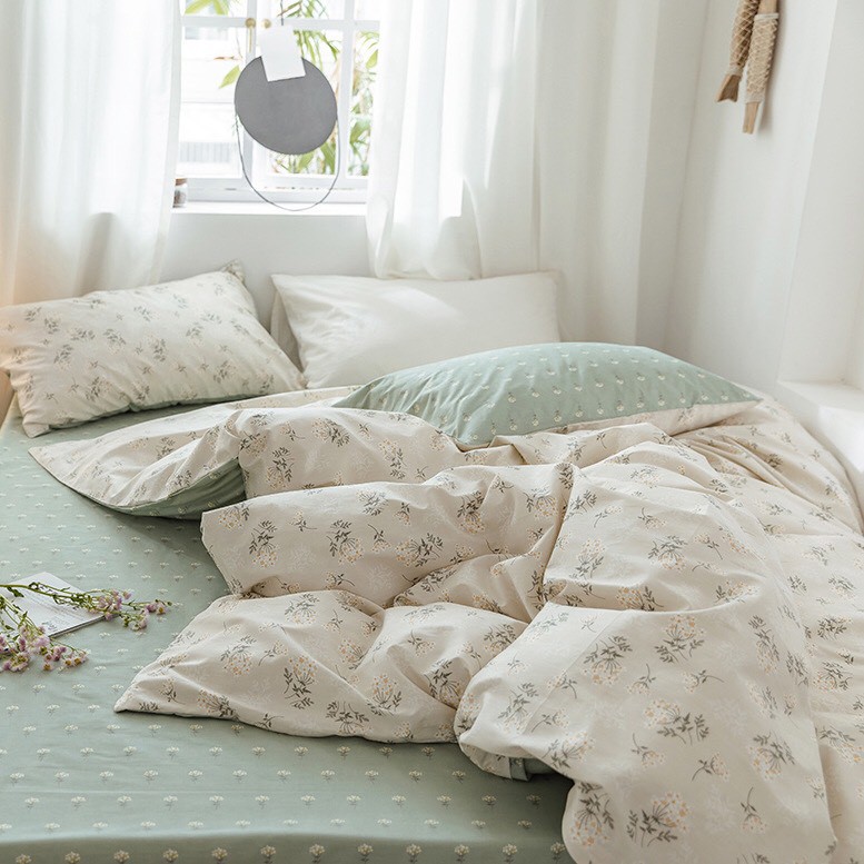 [Chi tiết] Chăn Ga Gối Cotton Living "CÚC NHÍ BE" 4 MÓN | BigBuy360 - bigbuy360.vn